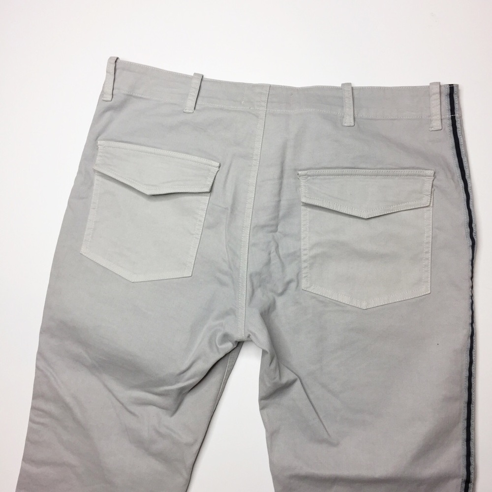 Nili Lotan Gray Jenna chinos navy tape ankle 8 - Picture 3 of 3